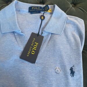 Ralph Lauren Men's Light Blue Polo Shirt Short Sleeve